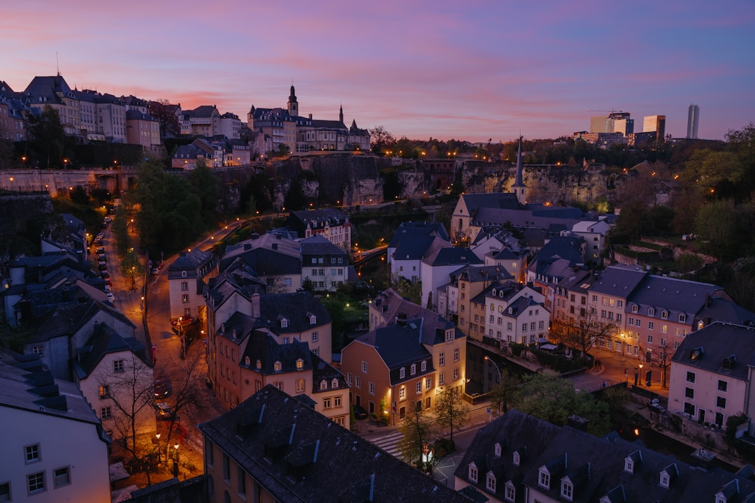 Luxembourg City, the Grund and the Alzette valley