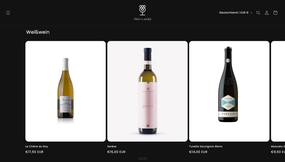 Vino Amore, Wine E-commerce